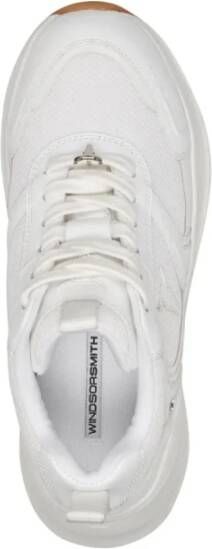 Windsor Smith Witte sportsneakers met mesh bovenwerk White Dames