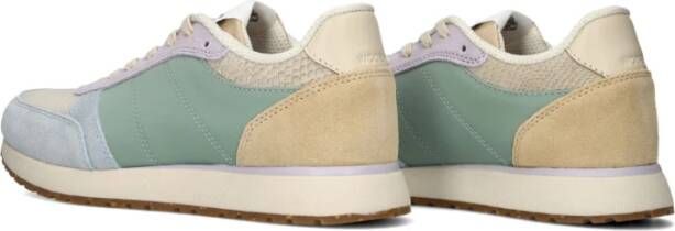 Woden Beige Textiel Lage Dames Sneakers Multicolor Dames