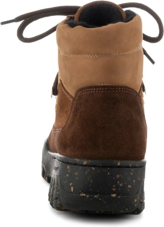 Woden Iris Track Multi Suede Boots Bruin Dames