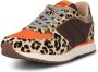 Woden Leopard Tijger Koeienhaar Slimme Modus Sneakers Brown Dames - Thumbnail 9