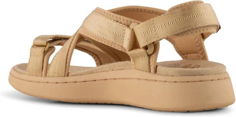 Woden Line Cross Beige Dames