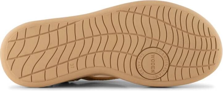 Woden Line Cross Beige Dames