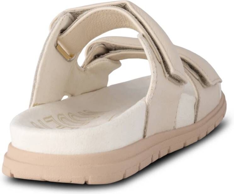 Woden Lisa Leather Sandalen Beige Dames