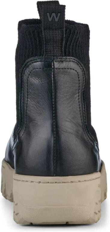 Woden Lucy Track Leather Black Dames