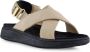 Woden Stijlvolle Luna Suede Sandaal Beige Dames - Thumbnail 4