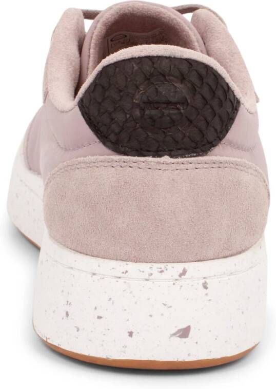 Woden May Sneaker met Visleer Details Pink Dames