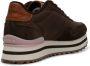 Woden Leren Plateau Sneaker met Visleer Details Brown Dames - Thumbnail 3