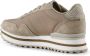 Woden Leren Plateau Sneaker met Visleer Details Beige Dames - Thumbnail 8