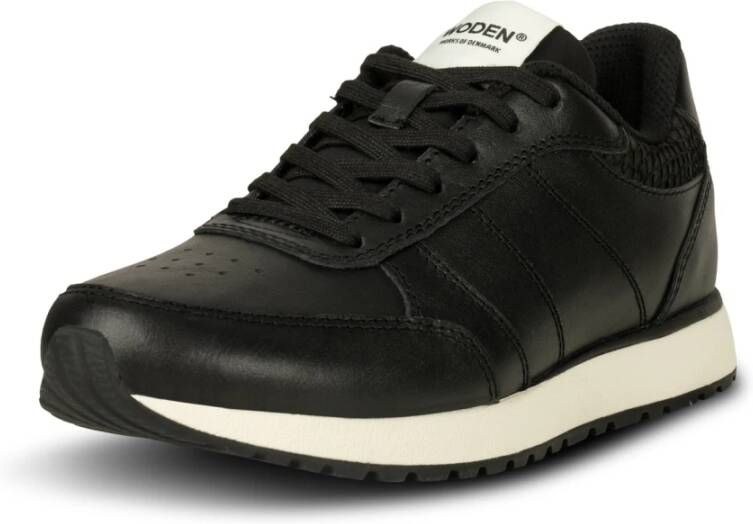 Woden Ronja Leren Sneaker Black Dames