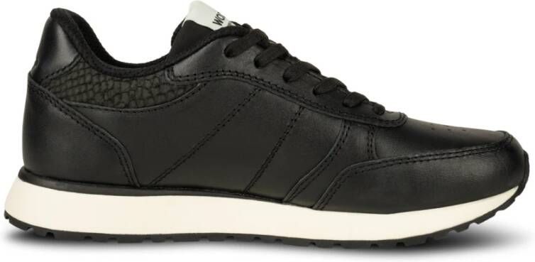 Woden Ronja Leren Sneaker Black Dames