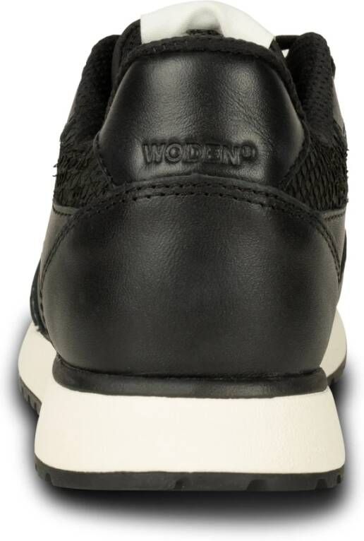 Woden Ronja Leren Sneaker Black Dames