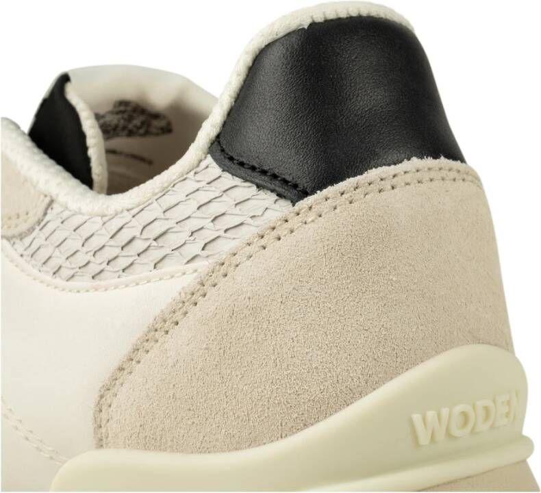 Woden Ronja Plateau Sneaker met Color-Blocked Details White Dames