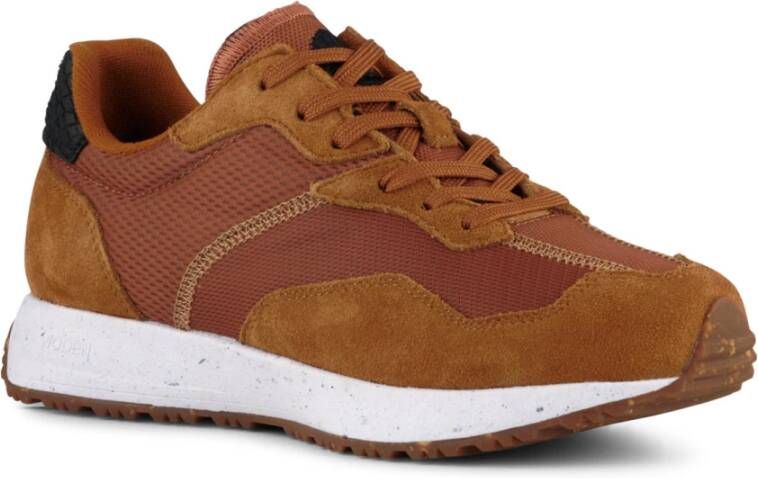 Woden Rose Textiel Sneakers Brown Dames