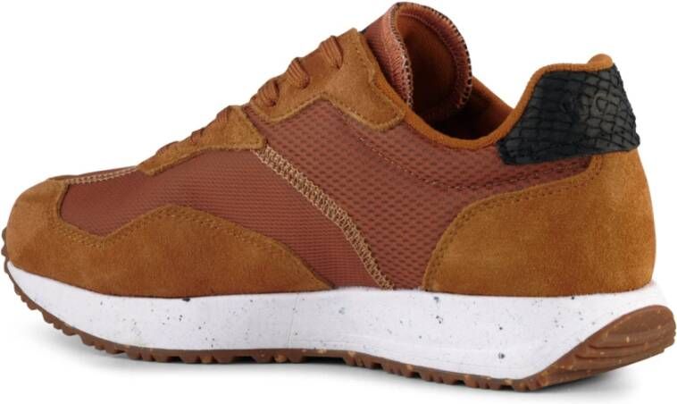 Woden Rose Textiel Sneakers Brown Dames