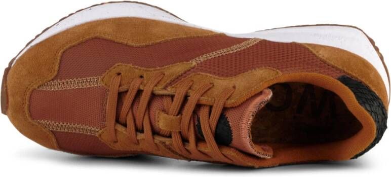 Woden Rose Textiel Sneakers Brown Dames