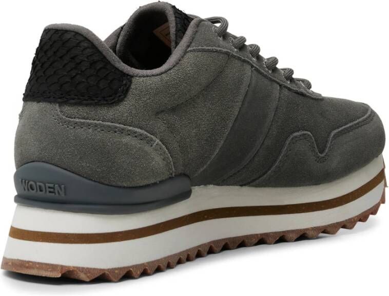 Woden Sneakers Grijs Dames