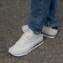 Woden Retro Runner Sneaker Textiel Beige Heren - Thumbnail 5