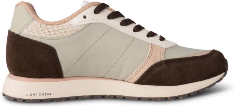 Woden Sportieve Elegante Ronja Runner Sneaker Beige Dames