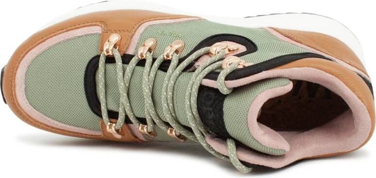 Woden Waterdichte Wandelsneaker Green Dames