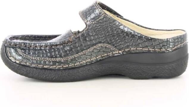 Wolky Antraciet Roll Slipper Schoenen Gray Dames