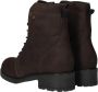 Wolky Bruine Leren Veterlaarzen Comfortabel Brown Dames - Thumbnail 7