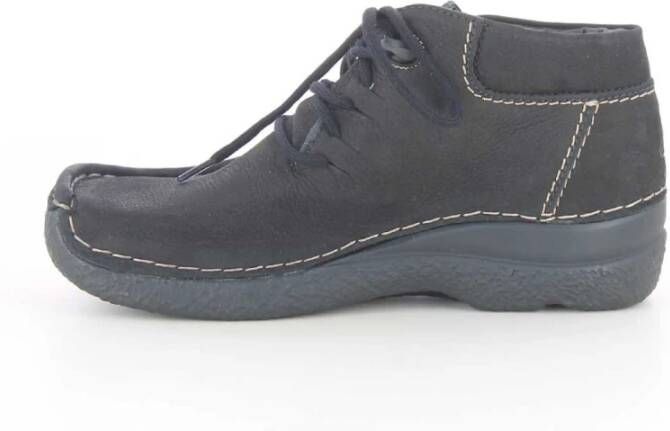 Wolky Zwarte Seamy Moc Damesschoenen Black Dames