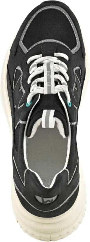 Womsh Gedurfde Zwarte Plateau Sneakers Black Dames