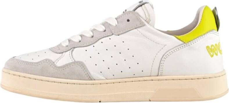 Womsh Witte Platte Schoenen Romantische Streetstijl White Dames