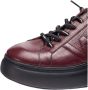 Wonders Bordeauxrode Dorita Leren Sneakers Purple Dames - Thumbnail 6