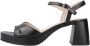 Wonders Elegant High Heel Sandals Black Dames - Thumbnail 5