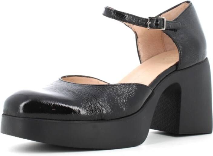 Wonders Elegante Plateauhakken Black Dames