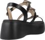 Wonders Stijlvolle Platte Sandalen voor Vrouwen Black Dames - Thumbnail 4