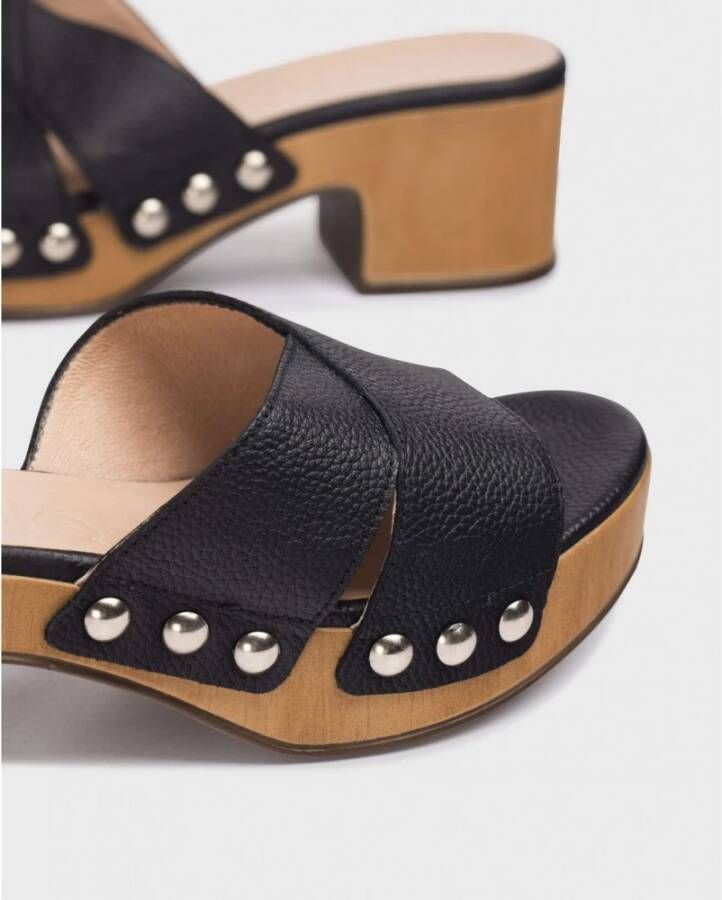 Wonders Flat Sandals Zwart Dames