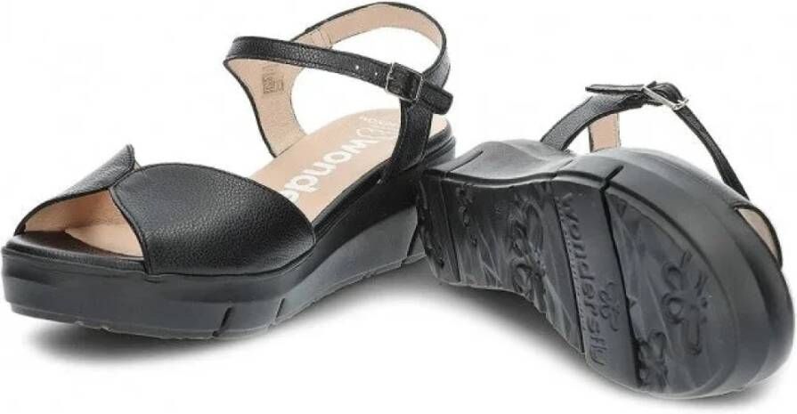 Wonders Flat Sandals Zwart Dames