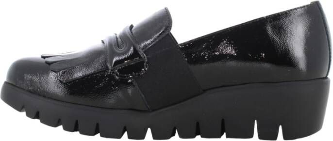 Wonders Klassieke Zwarte Loafers Black Dames