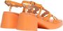 Wonders Oranje Lage Sandalen Comfort Elegantie Orange Dames - Thumbnail 2