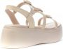 Wonders Plateau Sandaal Donna Leren Eva Zool Beige Dames - Thumbnail 3