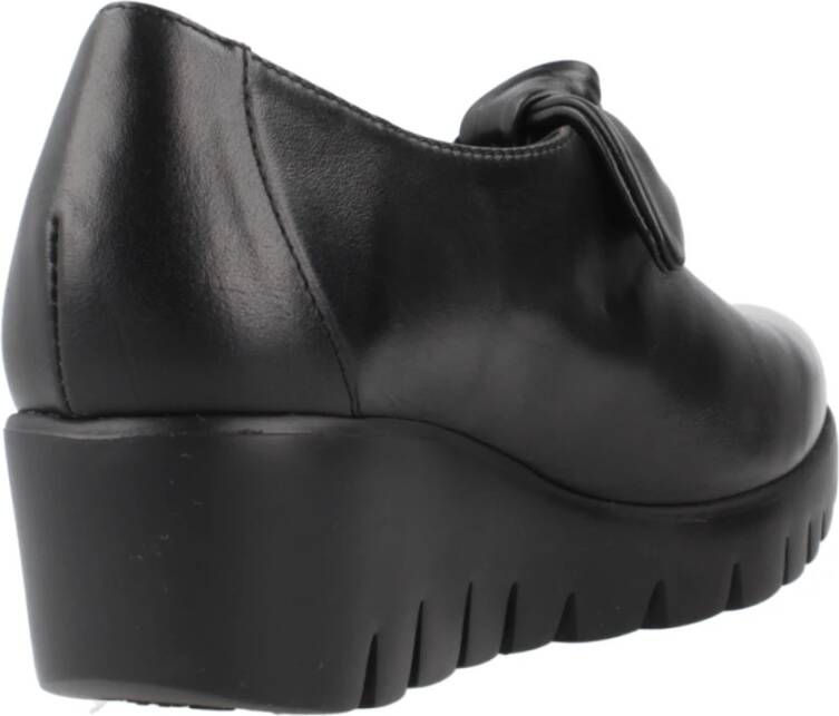 Wonders Platform Loafers Black Dames