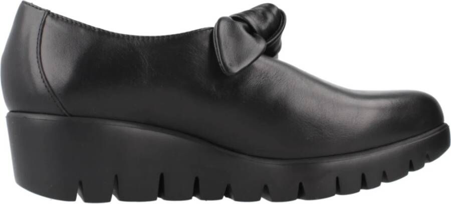 Wonders Platform Loafers Black Dames