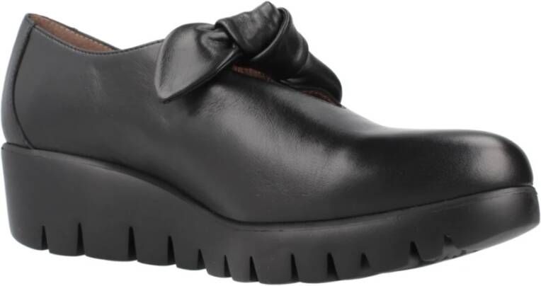 Wonders Platform Loafers Black Dames