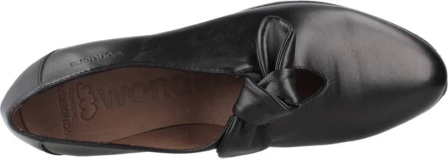 Wonders Platform Loafers Black Dames