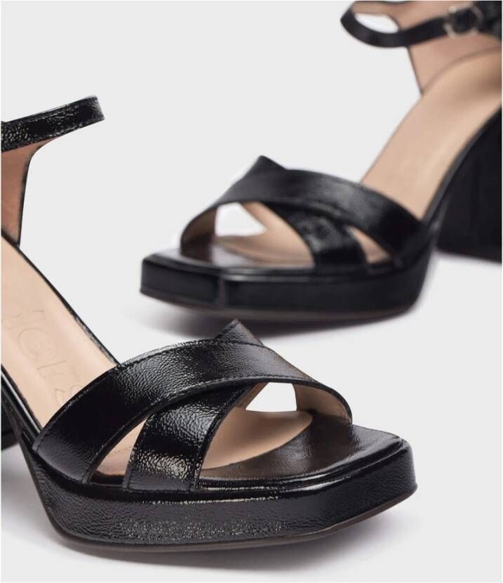 Wonders Sandalias Julia Charol Color: Negro Black Dames