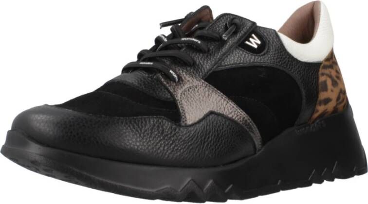 Wonders Sportieve Sneakers voor Actieve Levensstijl Black Dames