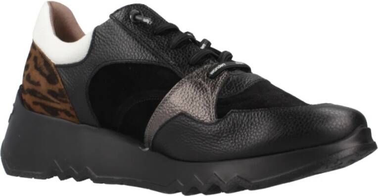 Wonders Sportieve Sneakers voor Actieve Levensstijl Black Dames