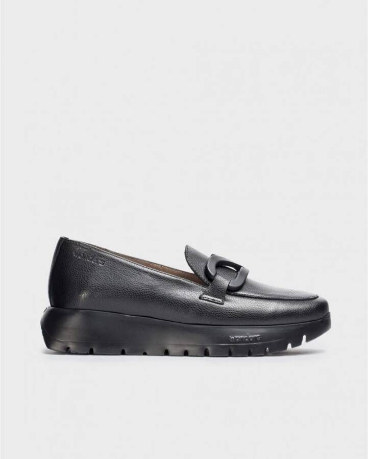 Wonders Stijlvolle Loafer met Comfortabele Fly-Zool Black Dames