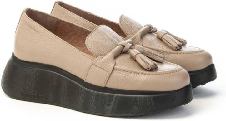 Wonders Stijlvolle Loafer met Kwastjes voor Vrouwen Beige Dames