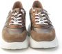 Wonders Suède en Stof Sneakers Vrouwen Brown Dames - Thumbnail 5