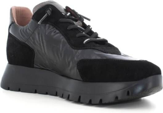 Wonders Trendy Zwarte Sneakers voor Vrouwen Black Dames