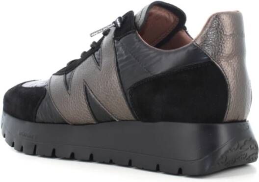 Wonders Trendy Zwarte Sneakers voor Vrouwen Black Dames