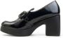 Wonders Zwarte Bedrukte Patent Tucson Loafer Black Dames - Thumbnail 4